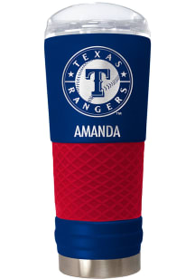 Texas Rangers Personalized 24 oz Team Color Stainless Steel Tumbler - Blue