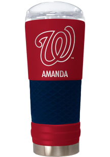 Washington Nationals Personalized 24 oz Team Color Stainless Steel Tumbler - Red