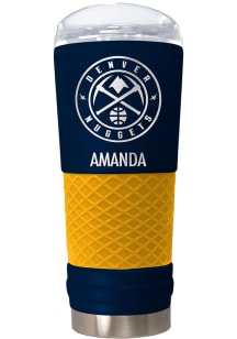 Denver Nuggets Personalized 24 oz Team Color Stainless Steel Tumbler - Navy Blue