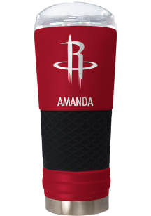 Houston Rockets Personalized 24 oz Team Color Stainless Steel Tumbler - Red