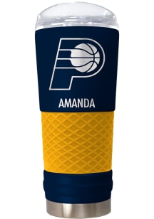 Indiana Pacers Personalized 24 oz Team Color Stainless Steel Tumbler - Navy Blue