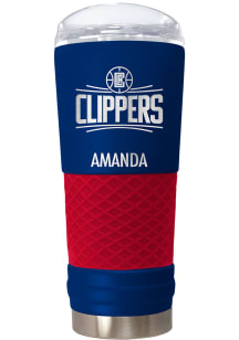 Los Angeles Clippers Personalized 24 oz Team Color Stainless Steel Tumbler - Red