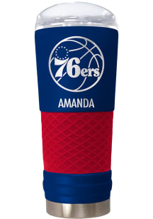 Philadelphia 76ers Personalized 24 oz Team Color Stainless Steel Tumbler - Blue