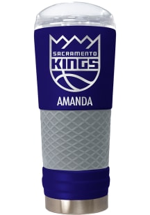 Sacramento Kings Personalized 24 oz Team Color Stainless Steel Tumbler - Purple