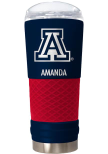 Arizona Wildcats Personalized 24 oz Team Color Stainless Steel Tumbler - Red