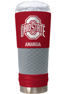 Ohio State Buckeyes Personalized 24 oz Team Color Stainless Steel Tumbler - Red