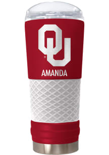 Oklahoma Sooners Personalized 24 oz Team Color Stainless Steel Tumbler - Red