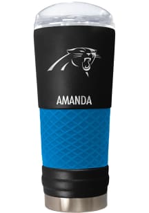 Carolina Panthers Personalized 24 oz Team Color Stainless Steel Tumbler - Black