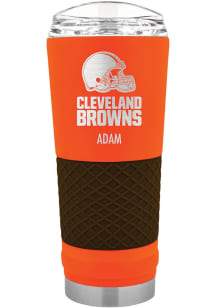 Cleveland Browns Personalized 24 oz Team Color Stainless Steel Tumbler - Brown