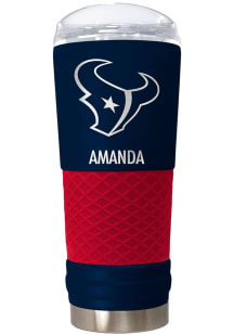 Houston Texans Personalized 24 oz Team Color Stainless Steel Tumbler - Red