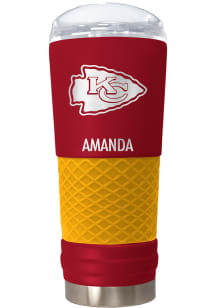 Kansas City Chiefs Personalized 24 oz Team Color Stainless Steel Tumbler - Red