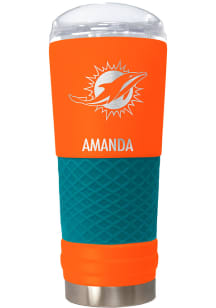 Miami Dolphins Personalized 24 oz Team Color Stainless Steel Tumbler - Green