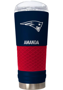 New England Patriots Personalized 24 oz Team Color Stainless Steel Tumbler - Navy Blue