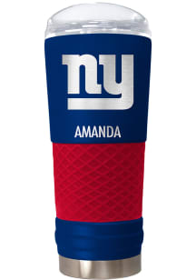 New York Giants Personalized 24 oz Team Color Stainless Steel Tumbler - Blue
