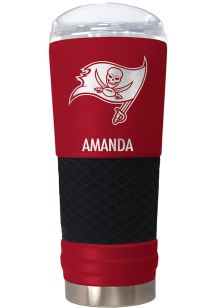 Tampa Bay Buccaneers Personalized 24 oz Team Color Stainless Steel Tumbler - Black