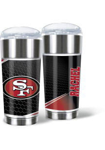 San Francisco 49ers Personalized 24 oz Eagle Stainless Steel Tumbler - Red