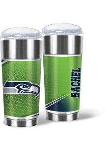 Seattle Seahawks Personalized 24 oz Eagle Stainless Steel Tumbler - Blue