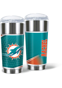 Miami Dolphins Personalized 24 oz Eagle Stainless Steel Tumbler - Green