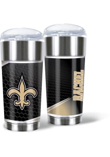 New Orleans Saints Personalized 24 oz Eagle Stainless Steel Tumbler - Black