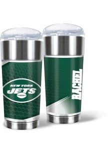 New York Jets Personalized 24 oz Eagle Stainless Steel Tumbler - Green