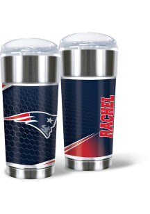 New England Patriots Personalized 24 oz Eagle Stainless Steel Tumbler - Navy Blue