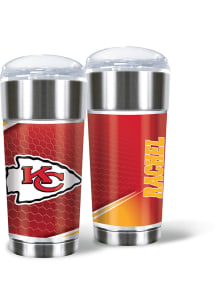 Kansas City Chiefs Personalized 24 oz Eagle Stainless Steel Tumbler - Red