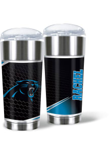 Carolina Panthers Personalized 24 oz Eagle Stainless Steel Tumbler - Black