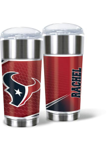 Houston Texans Personalized 24 oz Eagle Stainless Steel Tumbler - Red