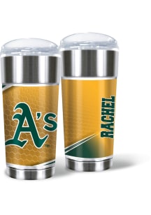 Oakland Athletics Personalized 24 oz Eagle Stainless Steel Tumbler - Green