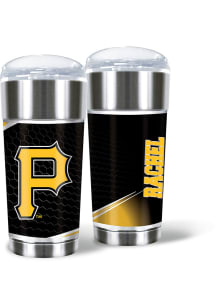 Pittsburgh Pirates Personalized 24 oz Eagle Stainless Steel Tumbler - Black