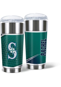 Seattle Mariners Personalized 24 oz Eagle Stainless Steel Tumbler - Navy Blue