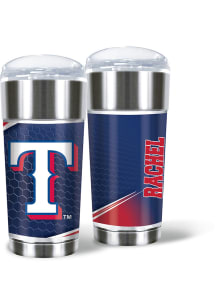 Texas Rangers Personalized 24 oz Eagle Stainless Steel Tumbler - Blue