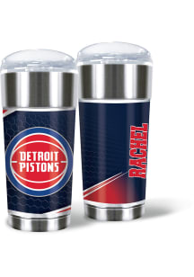 Detroit Pistons Personalized 24 oz Eagle Stainless Steel Tumbler - Red