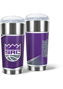 Sacramento Kings Personalized 24 oz Eagle Stainless Steel Tumbler - Purple