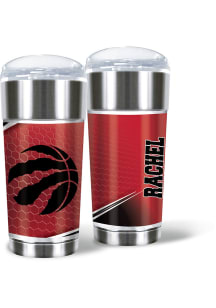 Toronto Raptors Personalized 24 oz Eagle Stainless Steel Tumbler - Red