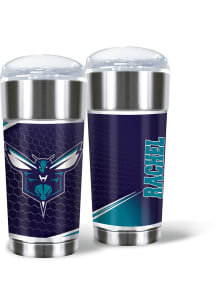 Charlotte Hornets Personalized 24 oz Eagle Stainless Steel Tumbler - Blue