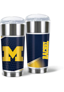 Michigan Wolverines Personalized 24 oz Eagle Stainless Steel Tumbler - Blue
