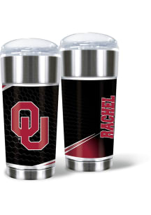 Oklahoma Sooners Personalized 24 oz Eagle Stainless Steel Tumbler - Red