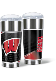 Wisconsin Badgers Personalized 24 oz Eagle Stainless Steel Tumbler - Red
