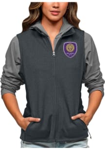 Antigua Orlando City SC Womens Charcoal Course Vest