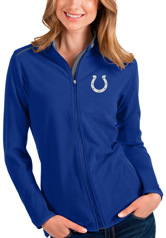 Antigua Indianapolis Colts Womens Blue Glacier Light Weight Jacket