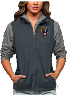 Antigua Real Salt Lake Womens Charcoal Course Vest