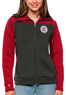 Antigua Chicago Fire Womens Red Protect Long Sleeve Full Zip Jacket