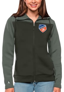 Antigua FC Cincinnati Womens Grey Protect Long Sleeve Full Zip Jacket