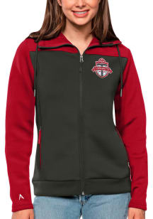 Antigua Toronto FC Womens Red Protect Long Sleeve Full Zip Jacket