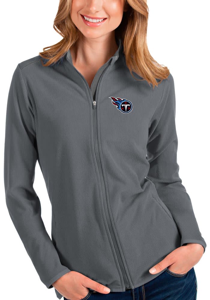 Antigua Tennessee Titans Womens Grey Glacier Light Weight Jacket