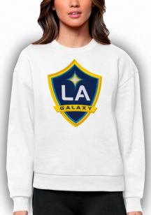 Antigua LA Galaxy Womens White Victory Crew Sweatshirt