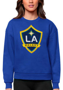 Antigua LA Galaxy Womens Blue Victory Crew Sweatshirt