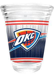 Oklahoma City Thunder 2oz Round Shot Glass