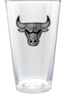 Chicago Bulls 16oz Stealth Metal Emblem Pint Glass